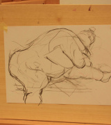 Drawing Class, Zeichenklasse, Nude Posing, Nacktmodell, Pictures,