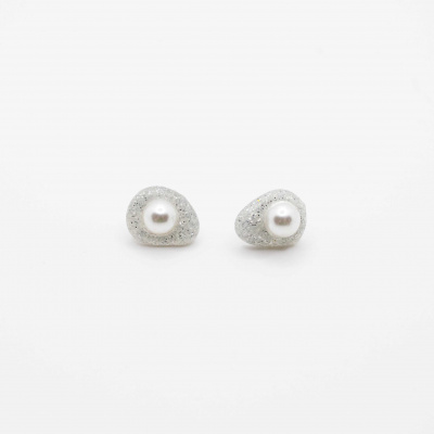 Pearl Mother Ohrstecker #2 UPCYCLING