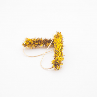 Golden Earworm – Ohrringe UPCYCLING